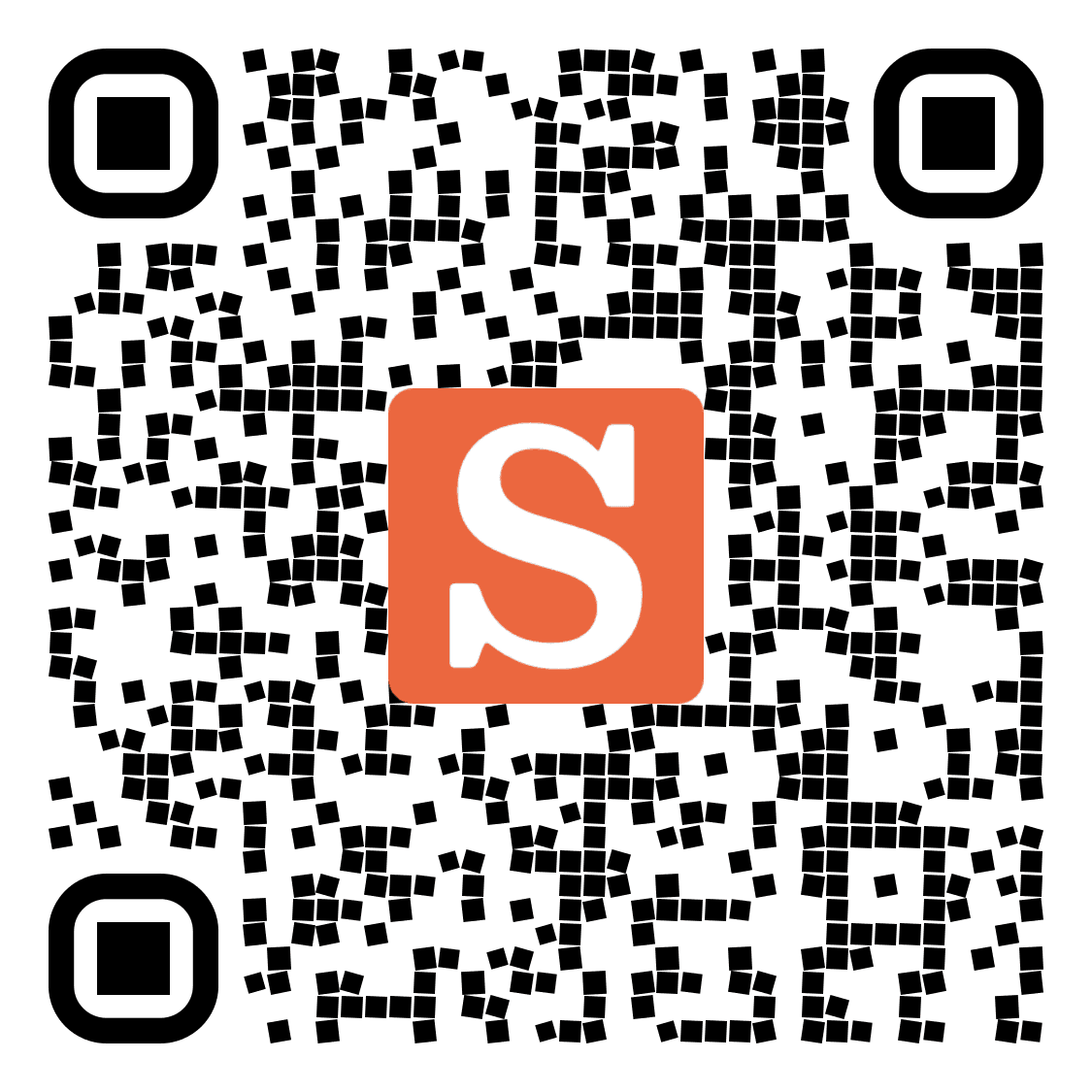 QR code to preview the Sizzle demo app